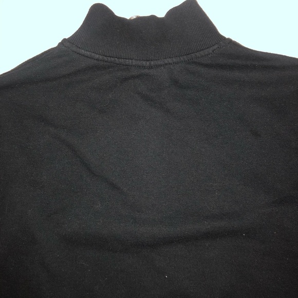 Dickies Half Zip Crop Sweater Womens Size XS Black Red Green - Picture 9 of 9